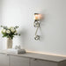 Wall Sconce - Silver Ornate Scroll - GingerInteriors.co.uk