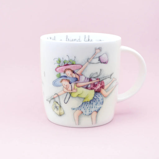 With A Friend Like You - Berni Parker Bone China Mug, Designed and Made in the UK