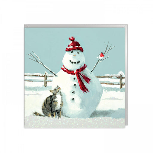 Snowman Christmas Cards -A Warm Embrace - Pack of 6