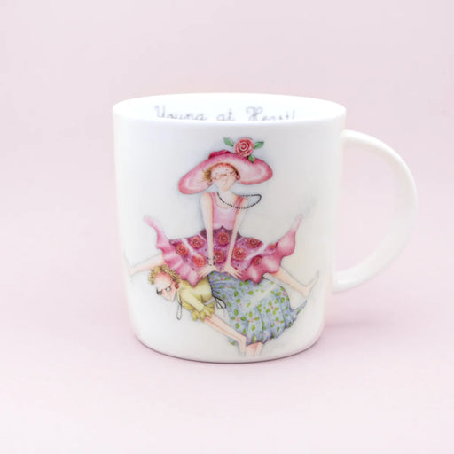 Young at Heart- Berni Parker Bone China Mug, Designed and Made in the UK