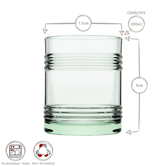 Pasabahce Aware Recycled Glass Tumbler Set of 4 – 280ml