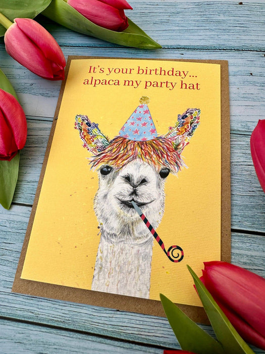 Alpaca Birthday |  Eco Friendly Card Cute Colourful Farm