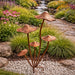 Handmade Powder Coated Bronze Mushrooms Stake 75cm - GingerInteriors.co.uk
