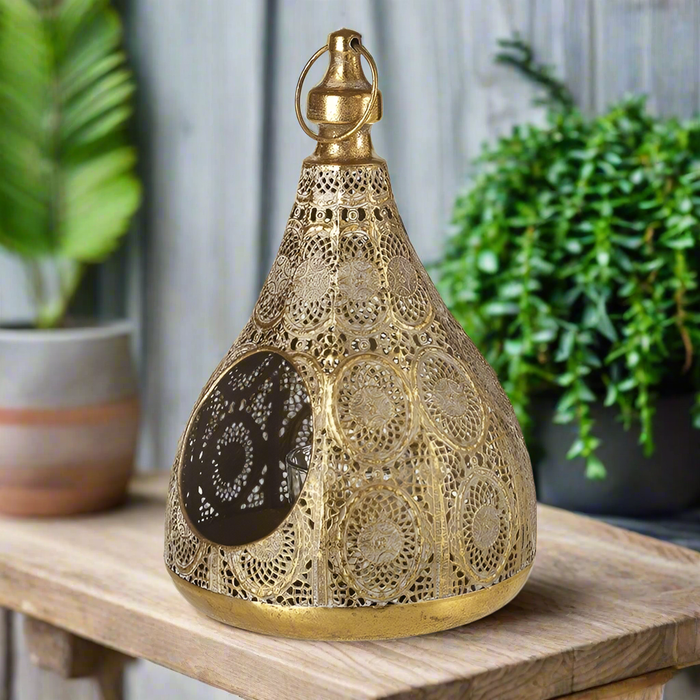 Ornate Gold Metal T Light Holder