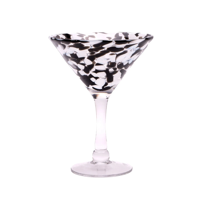 Large Martini Glass: Dalmatian Print - GingerInteriors.co.uk