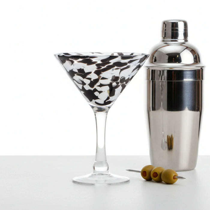 Large Martini Glass: Dalmatian Print - GingerInteriors.co.uk