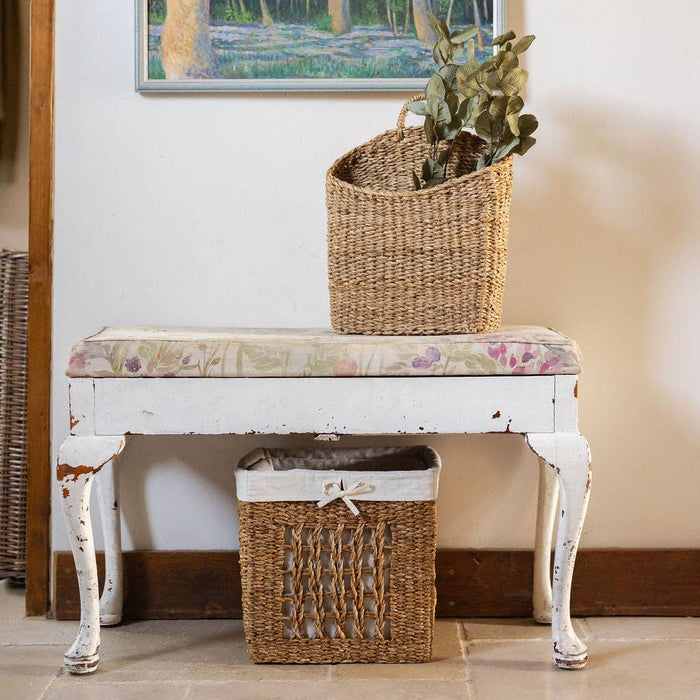 Tuarag Natural Seagrass Hanging Basket | Slim Storage