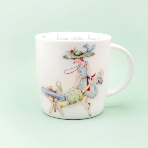 Friend Mug - If you have crazy friends...you have everything! - Berni Parker Bone China Mug, Designed and Made in the UK
