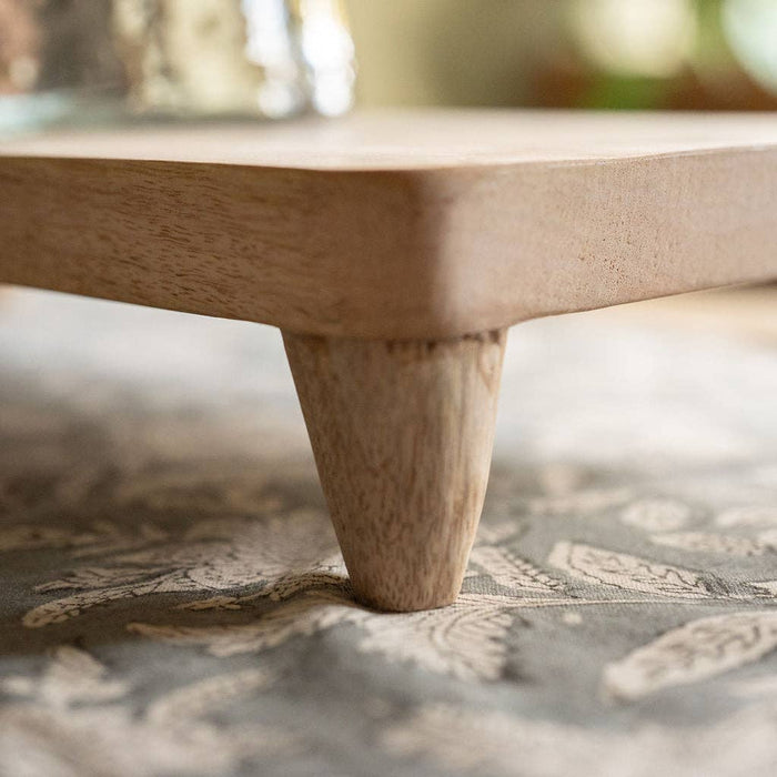 Beynac Wooden Table Riser – Mango Wood Serving & Display Stand