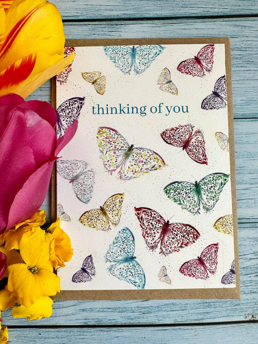 Thinking of you | Butterflies Eco Friendly Card Colourful