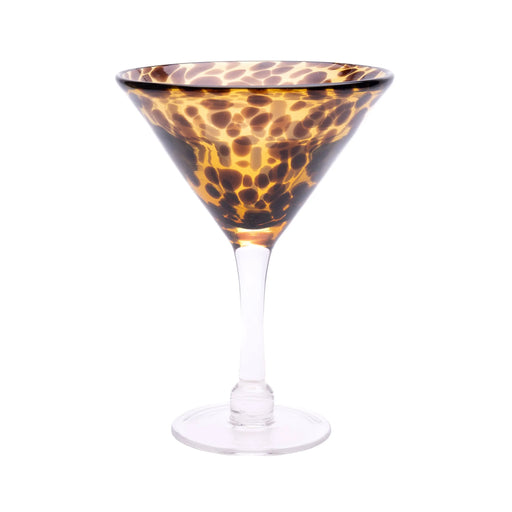 Large Martini Glass Leopard Print - GingerInteriors.co.uk