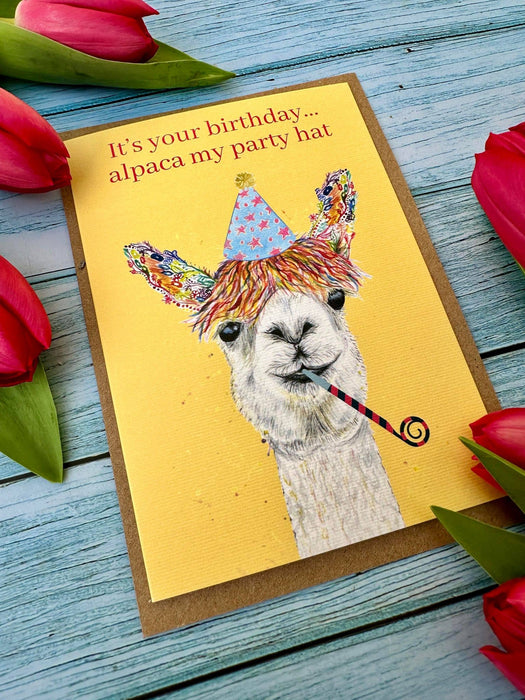 Alpaca Birthday |  Eco Friendly Card Cute Colourful Farm