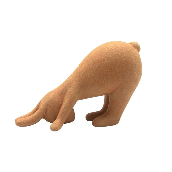 Yoga Bunny Rabbit - Downward Dog - Terracotta