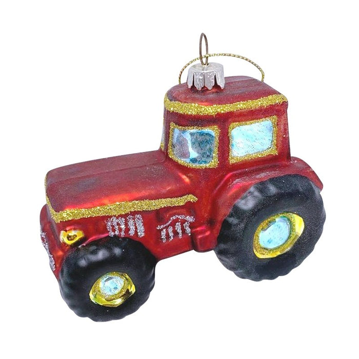 Red Tractor - Novelty Christmas Tree Decoration