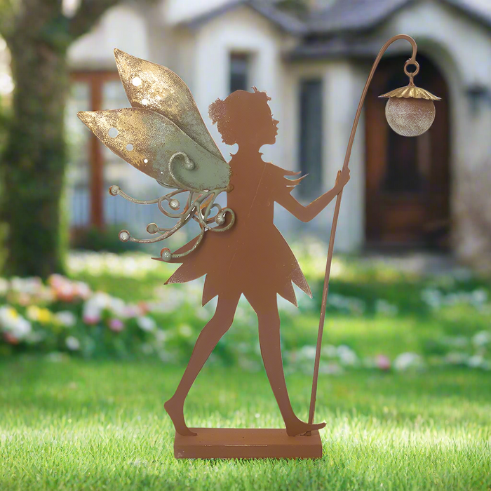 STANDING FAIRY WITH LAMP