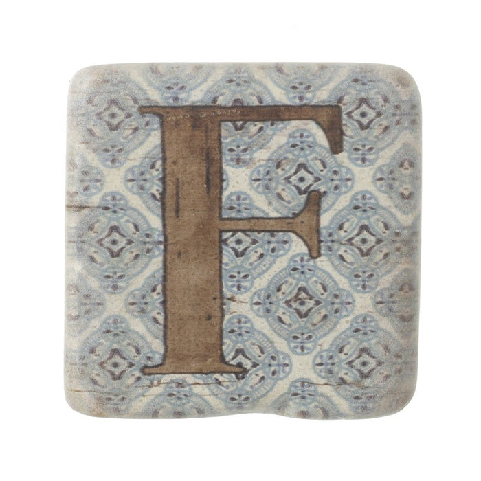 Alphabet Coasters - Vintage Tile