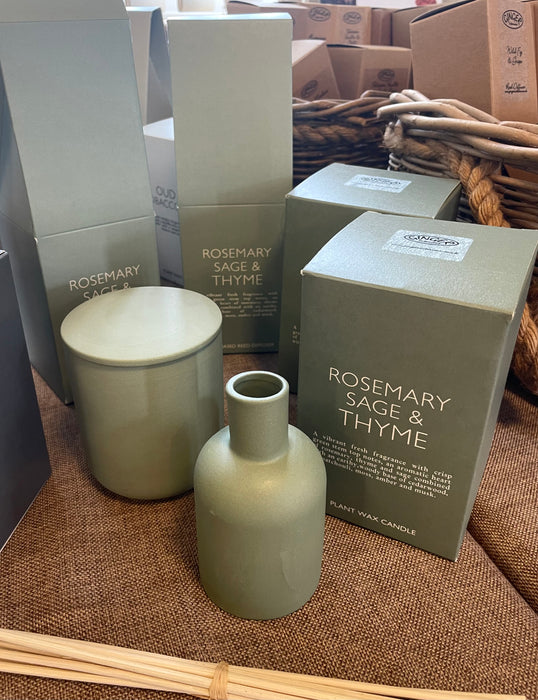 Ceramic Pot Reed Diffuser 100ml - Rosemary Sage & Thyme - Heaven Scent
