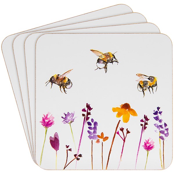 Busy Bees Placemats and Coasters - The Country Life - Set of 4 - The Leonardo Collection