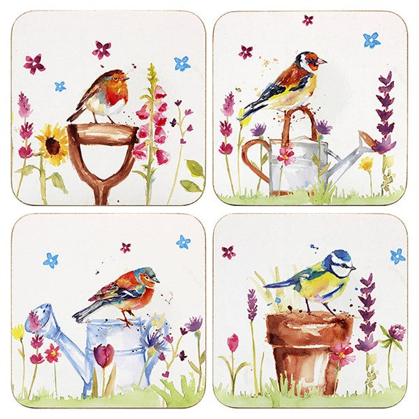 Garden Birds Placemats and Coasters - The Country Life - Set of 4 - The Leonardo Collection