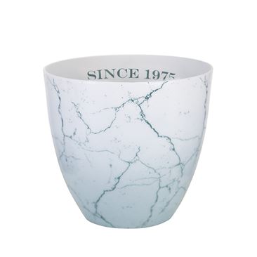 Large Lene Bjerre White Porcelain Crackle Tealight Holder
