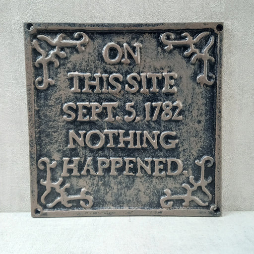 Cast Iron Sign - On this Site... - GingerInteriors.co.uk