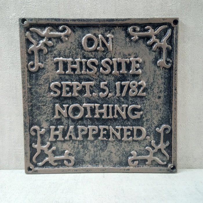 Cast Iron Sign - On this Site... - GingerInteriors.co.uk
