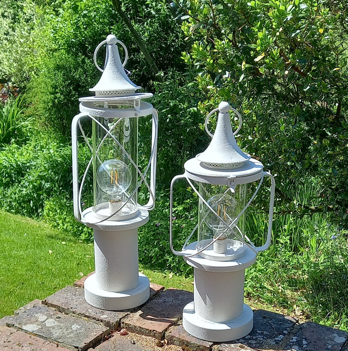 White Metal Ships Lantern