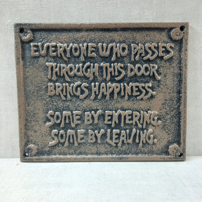 Cast Iron Sign - Everyone Who Passes - GingerInteriors.co.uk