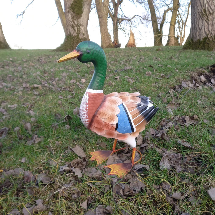 Standing Metal Mallard Duck - GingerInteriors.co.uk