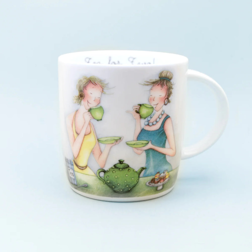 Friend Mug - Tea for two! - Berni Parker Bone China Mug, Designed and Made in the UK
