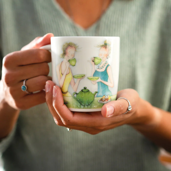 Friend Mug - Tea for two! - Berni Parker Bone China Mug, Designed and Made in the UK