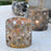 Antique metal votive candle holder