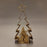 Winter Scene Gold Metal Metal Christmas Tree