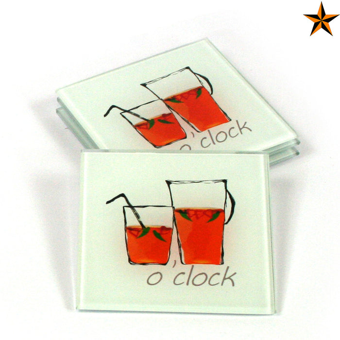 Pimms Coasters - Pimms O'clock - Set of 4