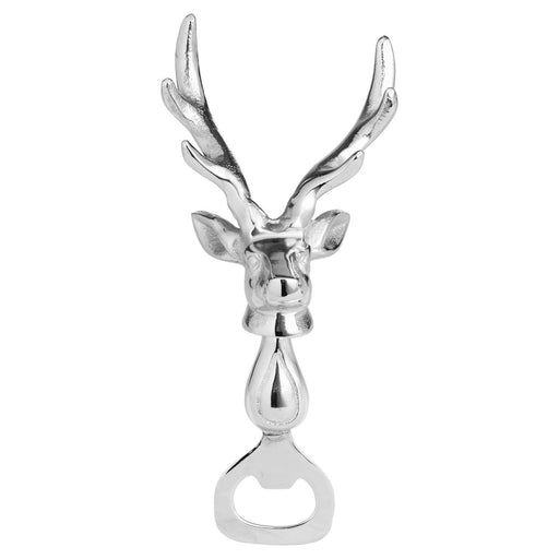 Stag Bottle Opener Silver Nickel