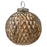 Traditional Christmas Bauble - Burnished Golden Tones Honeycomb - Heirloom Collection