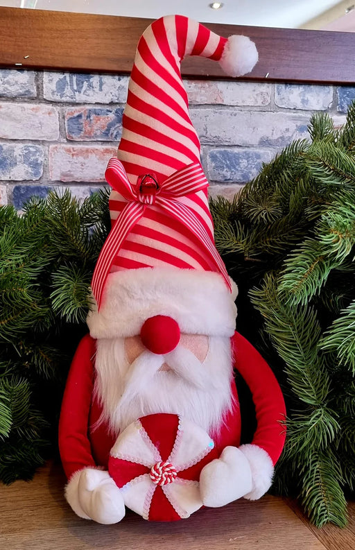 Red and White Festive Free Standing Gonk Large