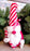 Red and White Festive Free Standing Gonk