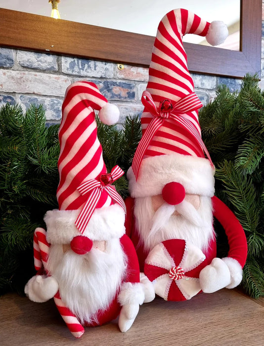 Red and White Festive Free Standing Gonk Large