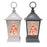 Snowman Lantern Light Up Spinning Snow Globe Lantern