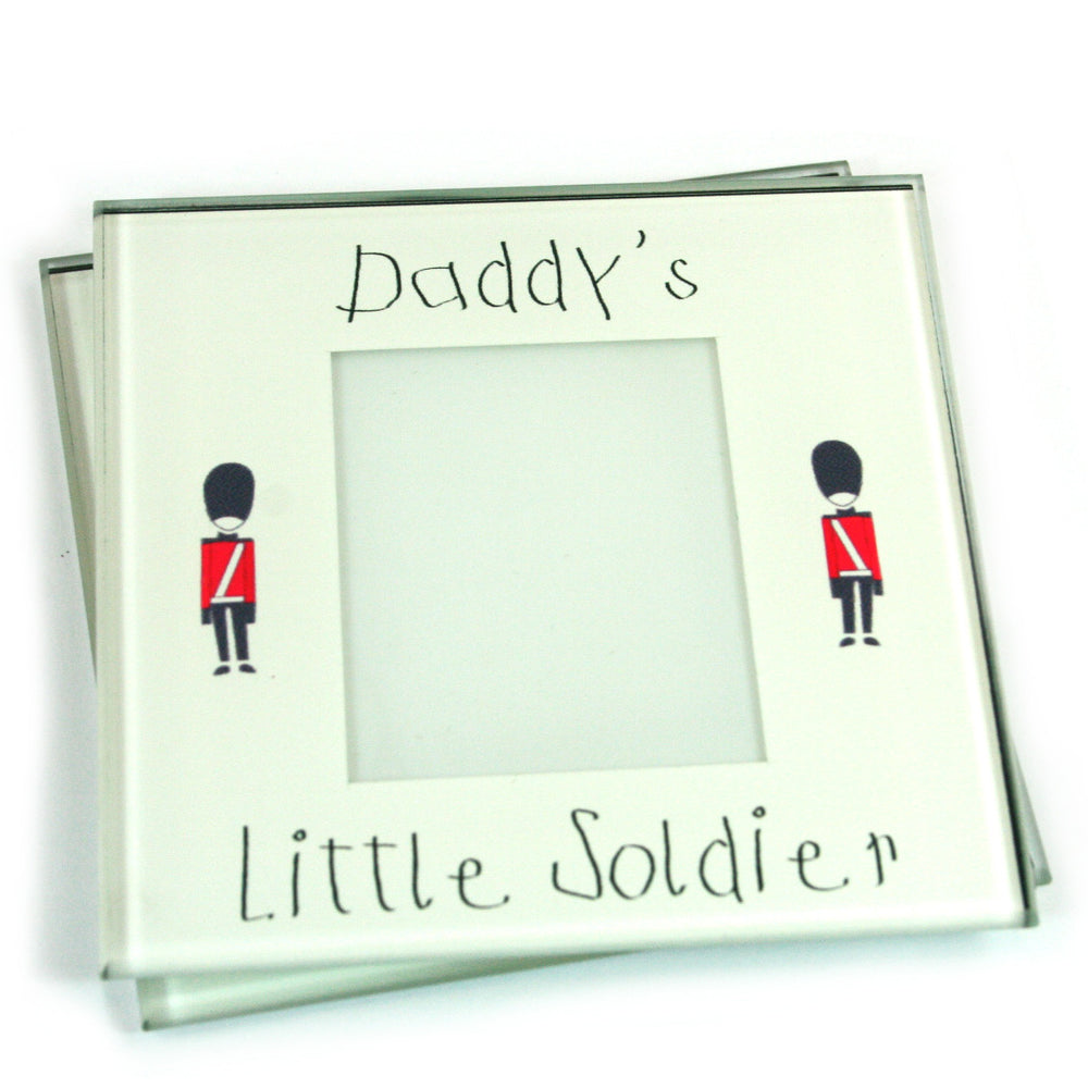 Daddy's Little Soldier Photo Coasters - Set of 2