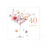 Ladies 40th Birthday Card - Sip Sip Hoorray!