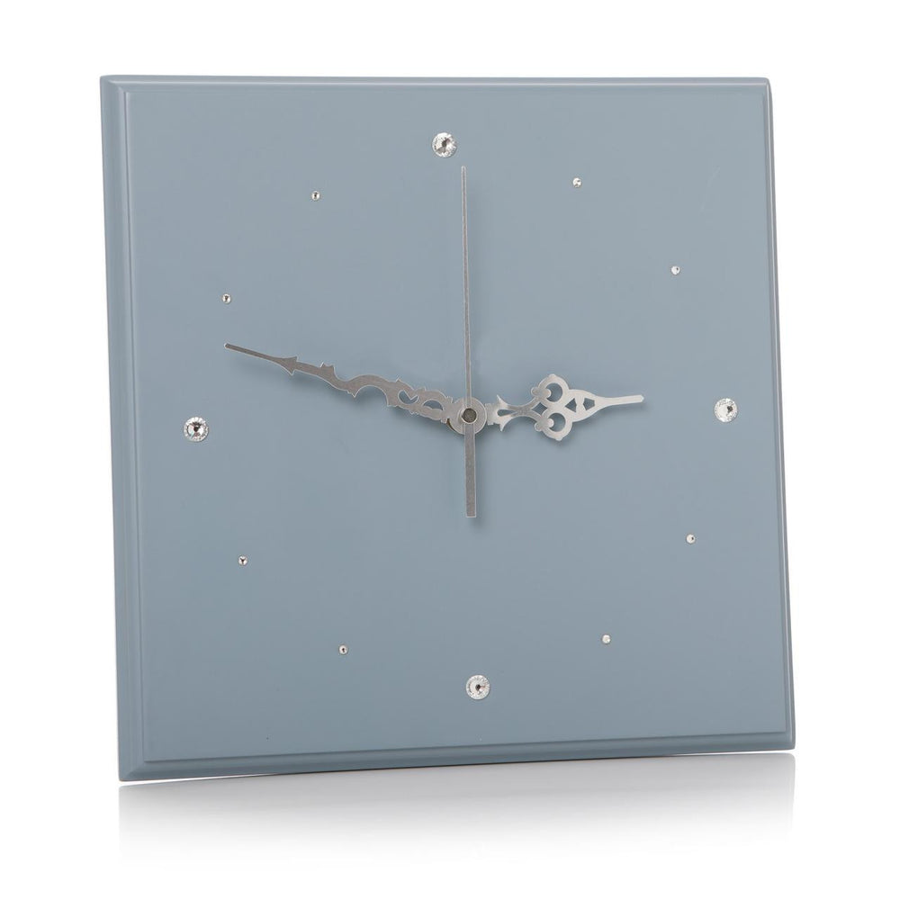 Dusty Sky Diamante Wall Clock