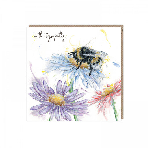 With Sympathy Card - Bee- Art Beat