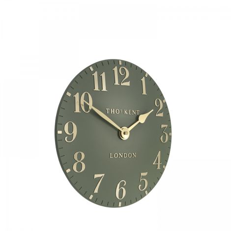 Thomas Kent 12 Inch Wall Clock Arabic Lichen Green - DS