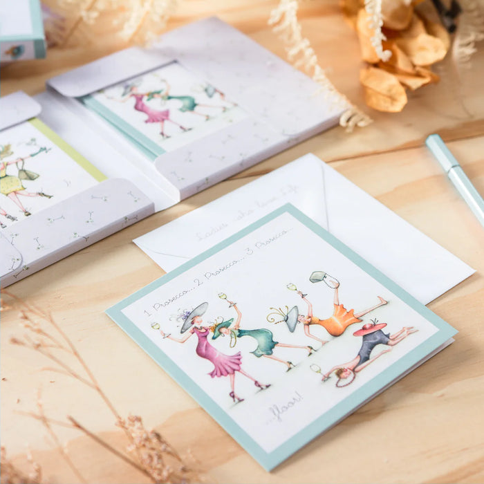 Berni Parker Note Card Pack - Gin / Prosecco - Pack of 8