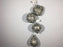 Ornate Set of 4 Dark Silver Christmas Baubles