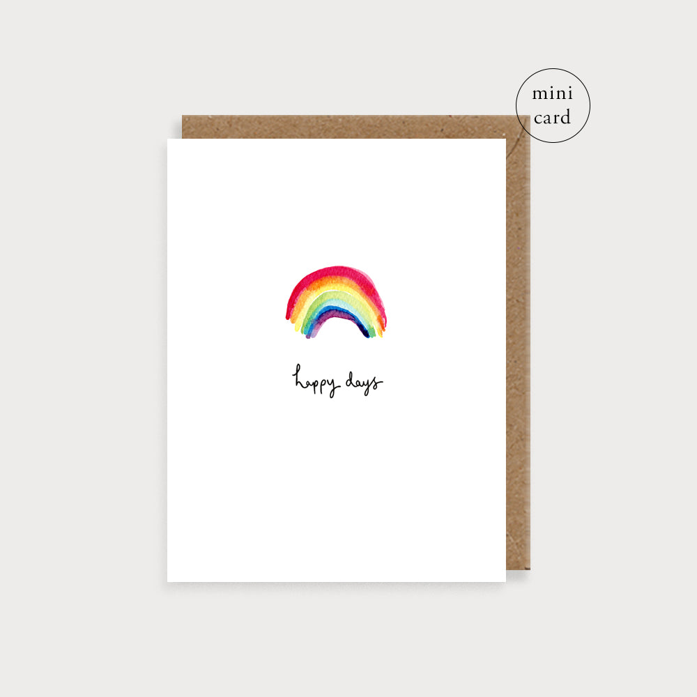 happy days rainbow - Bijou, Little Cards - Louise Mulgrew