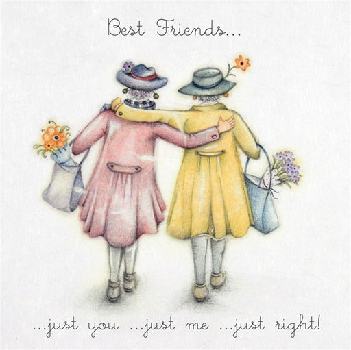 Best Friend Card - Just You..Just Me..Just Right.. Berni Parker