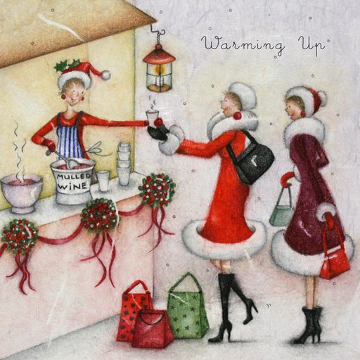 Christmas Card - Warming Up - Berni Parker